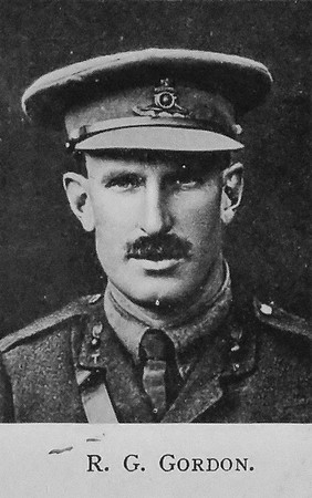 Gordon R G Major DSO Royal Garrison Artillery