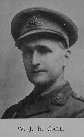 Gall W J R 2nd Lt Royal Garrison Artillery