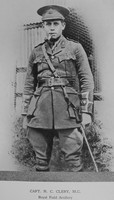 Clery N C Captain MC Royal Field Artillery Downside In The War