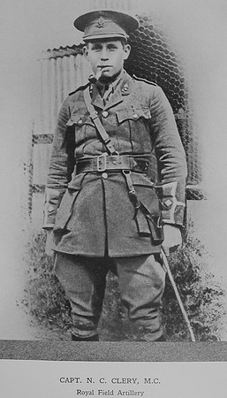 Clery N C Captain MC Royal Field Artillery Downside In The War