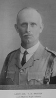 Britten T X Lt Col Indian Army Downside Roll Of Honour