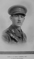 Cuming A E McM Captain MC 1st Royal Irish Fusiliers Downside In The War