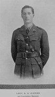 Clifford H G Lt 2nd Lincolnshire Regiment Downside In The War