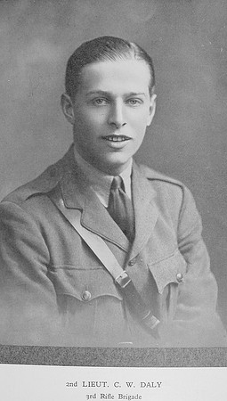 Daly W C T 2nd Lt 3rd Rifle Brigade Downside In The War