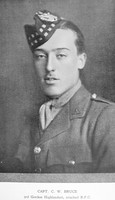 Bruce C W Captain Royal Flying Corps Downside In The War
