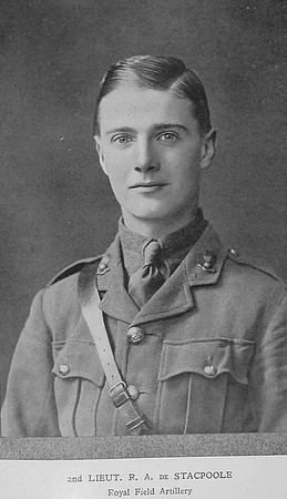 De Stacpoole R A 2nd Lt Royal Field Artillery