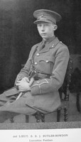 Butler-Bowdon B B J 2nd Lt Lancashire Fusiliers Downside In The War