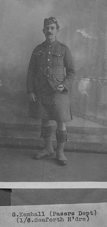 Kemball G Pte 6th Seaforth Highlanders