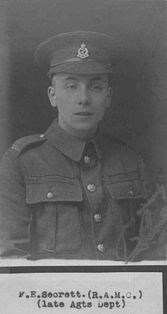 Secrett F E Pte Royal Army Medical Corps
