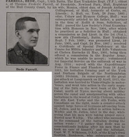 Farrell B Captain 4th East Yorks Regt Obit Part 1 De Ruvignys Roll Of Honour