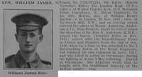 Kew W J Rfn 9th London Regiment Obit De Ruvignys Roll Of Honour Vol 3