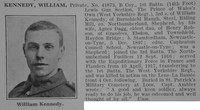 Kennedy W Pte 1st West Yorkshire Regiment Obit De Ruvignys Roll Of Honour Vol 3
