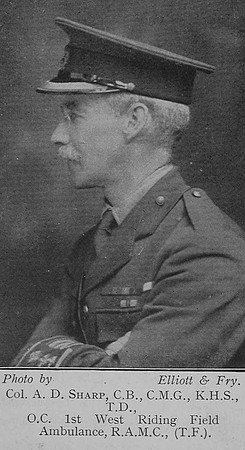 Sharp A D Col CB CMG KHS TD Royal Army Medical Corps