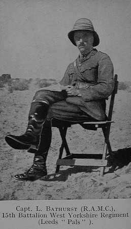 Bathurst L Captain Royal Army Medical Corps Leeds In The Great War 1914-1918