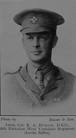 Hudson R A Lt Col DSO 8th West Yorkshire Regiment Leeds In The Great War 1914-1918. A Book Of Remembrance