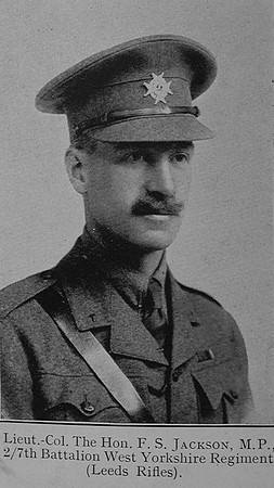 Jackson F S Lt Col The Hon 7th West Yorkshire Regiment