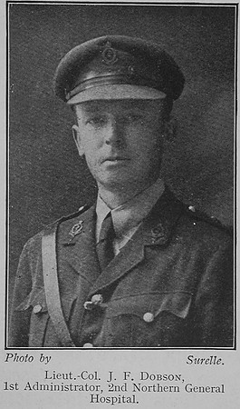 Dobson J F Lt Col Royal Army Medical Corps