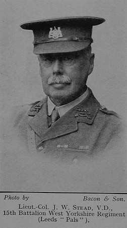 Stead J W Lt Col 15th West Yorkshire Regiment