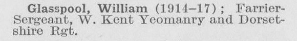 Glasspool W Farrier Sergeant West Kent Yeomanry And Dorset Regiment LCC Bridges And Embankments