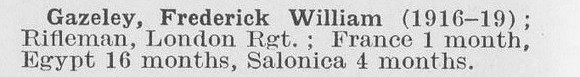 Gazeley F W Rfn London Regiment LCC Staff Sewerage And Drainage