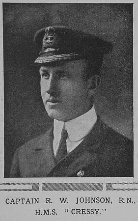 Johnson R W Captain HMS Cressy Royal Navy The Illustrated London News 10th Oct 1914