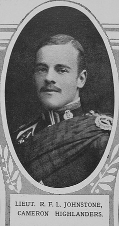 Johnstone R F L Lt Cameron Highlanders The Illustrated London News 10th Oct 1914