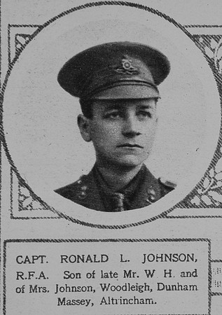 Johnson R L Captain Royal Field Artillery The Illustrated London News 14th Jul 1917