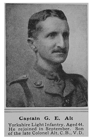 Alt G E Captain 2nd King's Own Yorkshire Light Infantry