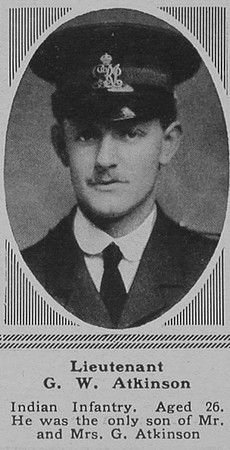 Atkinson G W Lt Indian Army The Sphere 30th June 1917