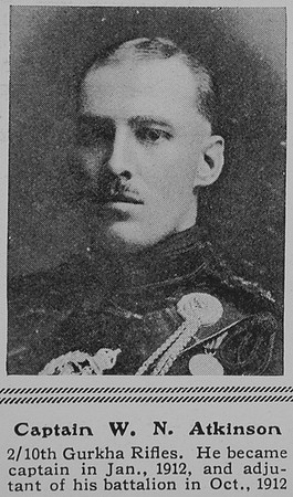 Atkinson W N Captain Indian Army The Sphere 14th Aug 1915