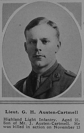 Austen-Cartmell G H Lt 2nd Highland Light Infantry The Sphere 27th Jan 1917