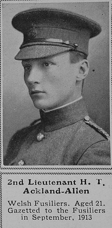 Ackland-Allen H T 2nd Lt Royal Welsh Fusiliers The Sphere 21st Nov 1914