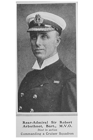 Arbuthnot R K Rear Admiral HMS Defence Royal Navy The Sphere