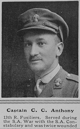 Anthony C C Captain 13th Royal Fusiliers The Sphere 22nd Jan 1916