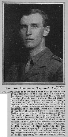 Asquith R Lt 3rd Grenadier Guards The Sphere 23rd Sep 1916