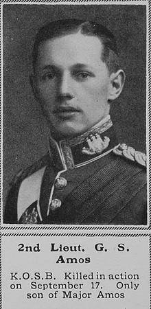 Amos G S 2nd Lt Kings Own Scottish Borderers The Sphere 24th Oct 1914