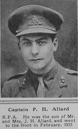 Allard P H Captain RFA The Sphere 24th Nov 1917