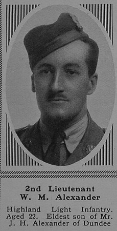 Alexander W M 2nd Lt 17th Highland Light Infantry The Sphere 23rd Sep 1916