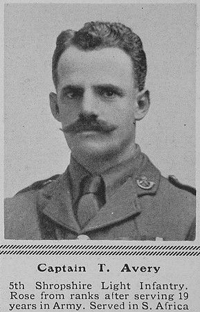 Avery T Captain 5th Shropshire Light Infantry The Sphere 7th Aug 1915