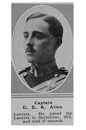 Allen J E R Captain 16th Lancers The Sphere 1st June 1918