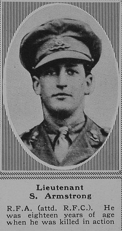 Armstrong S Lt RFC The Sphere 20th Apr 1918