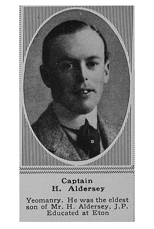 Aldersey H Captain 10th Kings Shropshire Light Infantry The Sphere 1st June 1918
