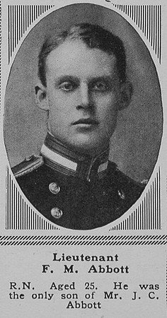 Abbott F M Lt Royal Navy The Sphere 9th Mar 1918