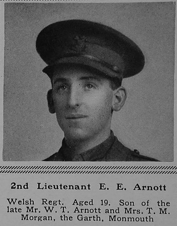 Arnott E E 2nd Lt 2nd Welsh Regiment The Sphere 9th Dec 1916