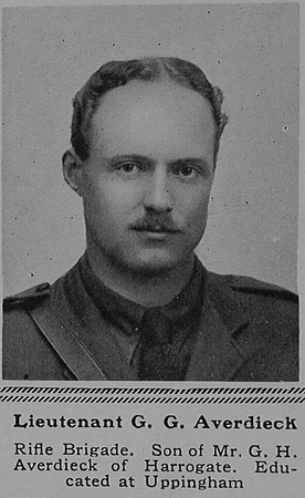 Averdieck G G Lt 10th Rifle Brigade The Sphere 18th Nov 1916