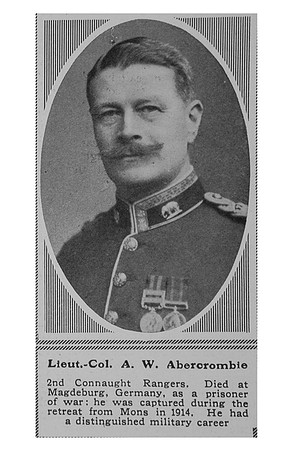 Abercrombie A W Lt Col 2nd Connaught Rangers