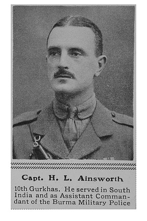 Ainsworth H L Captain Indian Army The Sphere 12th Feb 1916