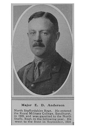 Anderson E D Major North Staffs Regiment The Sphere 29th Dec 1917