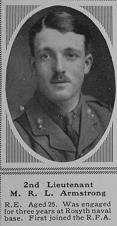 Armstrong M R L 2nd Lt Royal Engineers The Sphere 24th June 1916