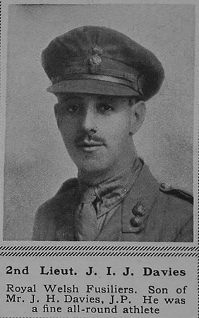 Davies J I J 2nd Lt 1st Royal Welsh Fusiliers The Sphere 13th Jan 1917
